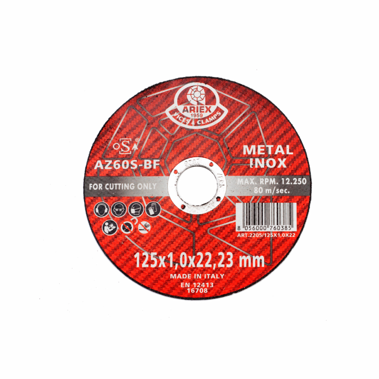 *ART.2205/115X1,6X22 DISCO ABRASIVO ZIRCONIO