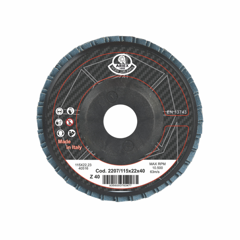 *ART.2207/115X22 GR40 DISCO LAMELLE ZIRCONIO