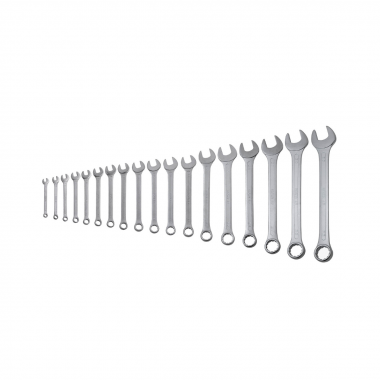 *ART.49.S18 SET 18 CHIAVI COMBINATE SATINATE