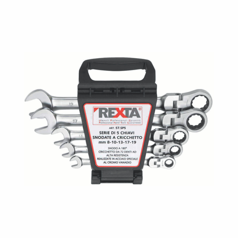 *ART.57.SP5 SET 5 CHIAVI COMBINATE A CRICCHETTO